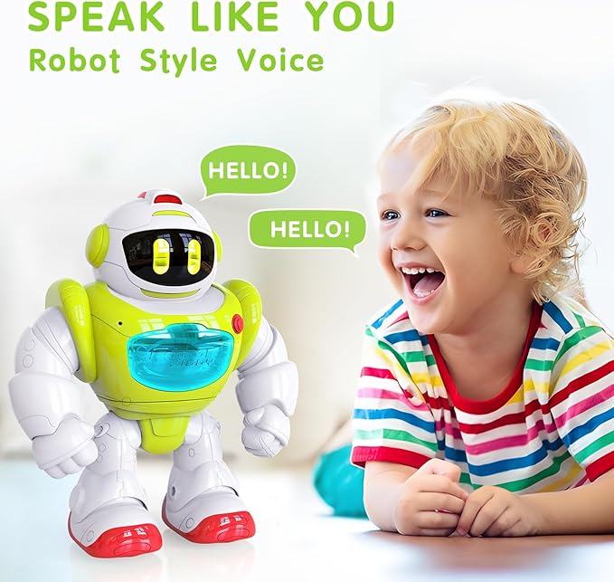P&C Baby Walking Activity Remote Control Robot with Musical, Sounds, Light Interactive Early Learning Toddlers Toys for Birthday Gift
