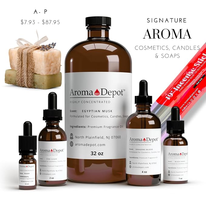 Aroma Depot Cinnamon Apple Fragrance Oil 120ml Cinnamon Apple Scented Oil with Dropper for Candle Making, Soap Making, Wax Melts & DIY Crafts (4 fl oz)