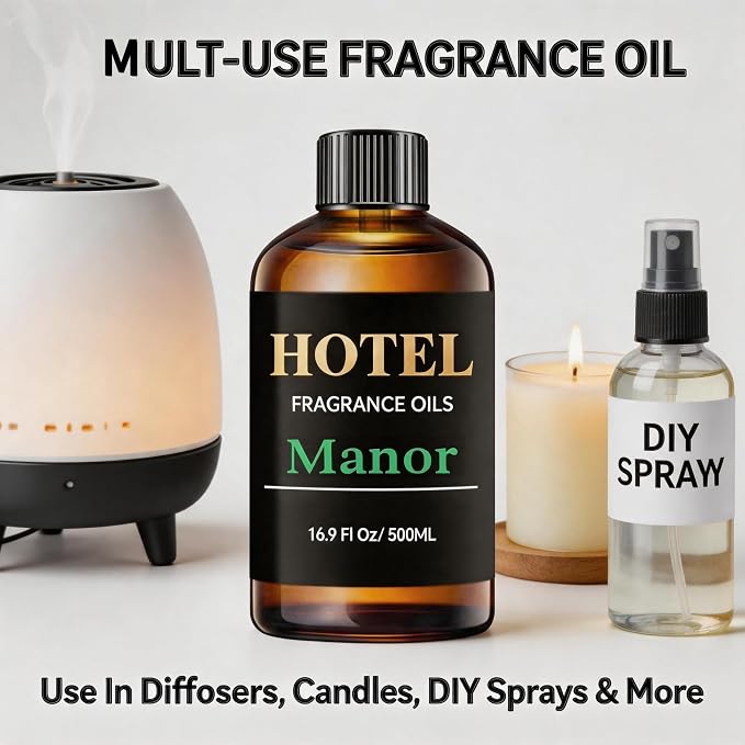 Estate Manor Diffuser Oil Luxury Scent for Waterless & Ultrasonic Diffusers | Estate Manor Diffuser Oil – Luxury Sandalwood Amber Floral Scent for Waterless&Ultrasonic Diffusers, Home & Office Fragrance