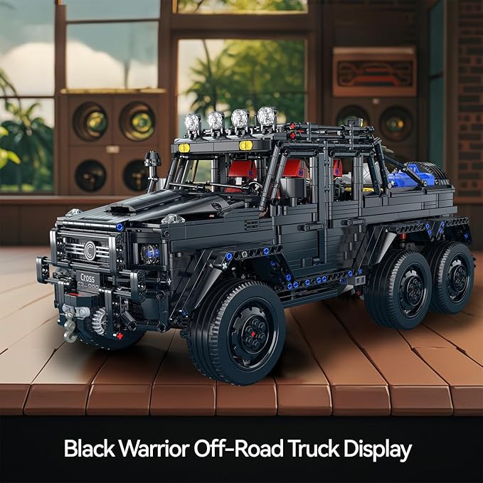 Chodia Wrangler 6×6 Pickup Cars Truck Building Kit,1:8 Scale Vehicle Toys Moc Model with Switchable Off Road/Urban Modes & 3-Speed Birthday for Adults,Boys,Men,Teens 14+(3224 PCS)