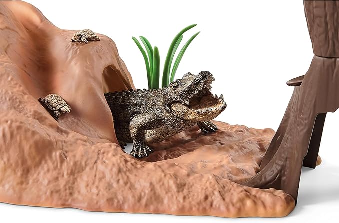 Schleich Wild Life Safari Animal Toy for Boys and Girls Ages 3+, Ranger Adventure Station