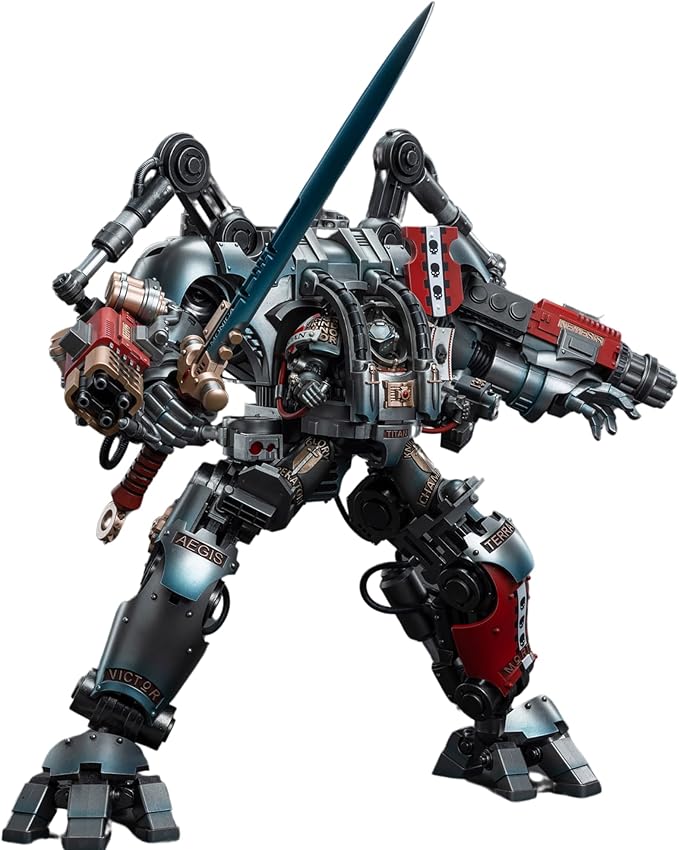 JOYTOY Action Figure 1/18 Mecha Grey Knights Nemesis Dreadknight Mech Including Figure Vibova 2PCS Collection Model Christmas Birthday Gift