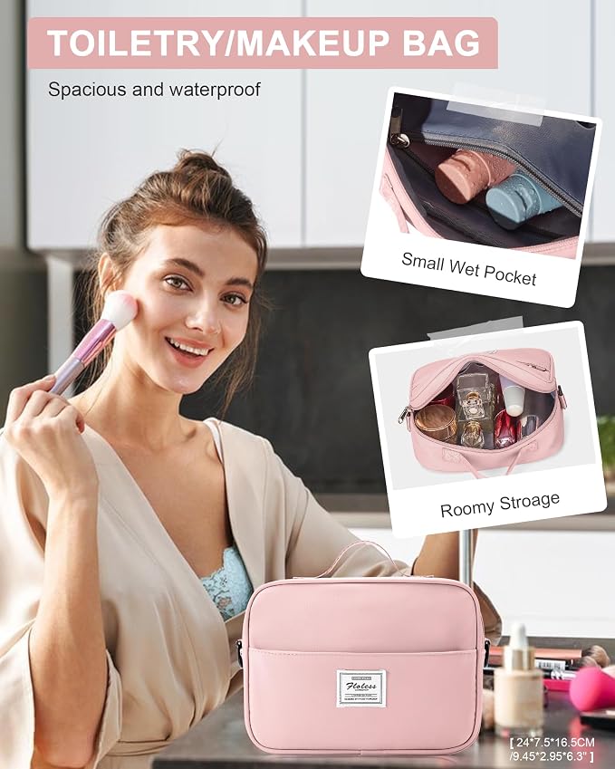 Gym Bag Womens Mens with Shoes Compartment and Wet Pocket Travel Duffel Bag for Women for Plane Sport Gym Tote Bags with Toiletry Bag Waterproof Weekend Overnight Carry on Bag Hospital Holdalls