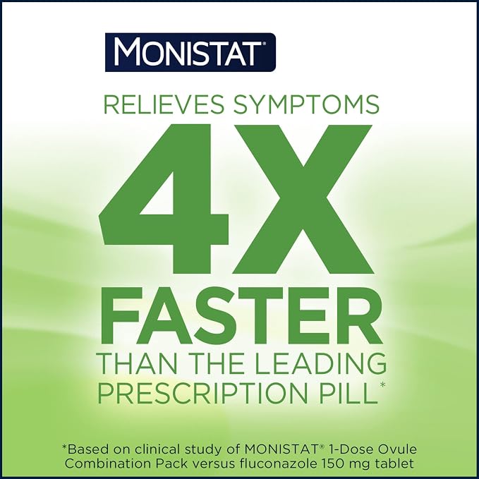 Monistat 3-Day Yeast Infection Treatment for Women, Miconazole Cream, 3 Prefilled Applicators