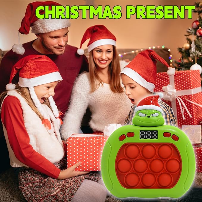 Quick Push Bubble Game,POP Toy Fast Push Game,Quick Push Pop Fidget Toys for Kids 3-12 Years Old,6 Game Mode Upgrades,Handheld Puzzle Games for Christmas,Sensory Toys (Yellow Duck)