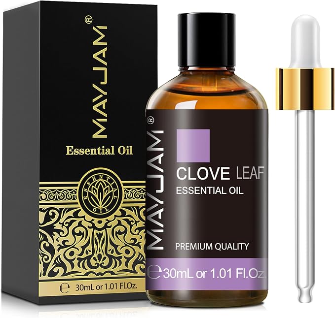 MAYJAM Clove Essential Oil for Diffuser Soap Candle Making, 1.01fl.oz | Long Lasting Scents, Clove Oil for Skin, Hair Care