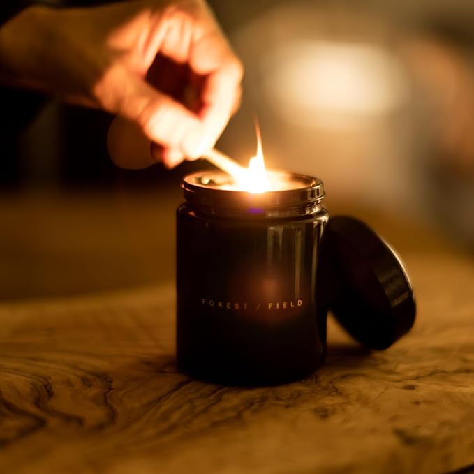 Forest Field Bathe in The Forest Candle | Meditation & Relaxation Candle Functional, Aromatherapy Candle with Natural Terpene Oils, Auto-Immune Safe | Gifts for Women | Clean Products
