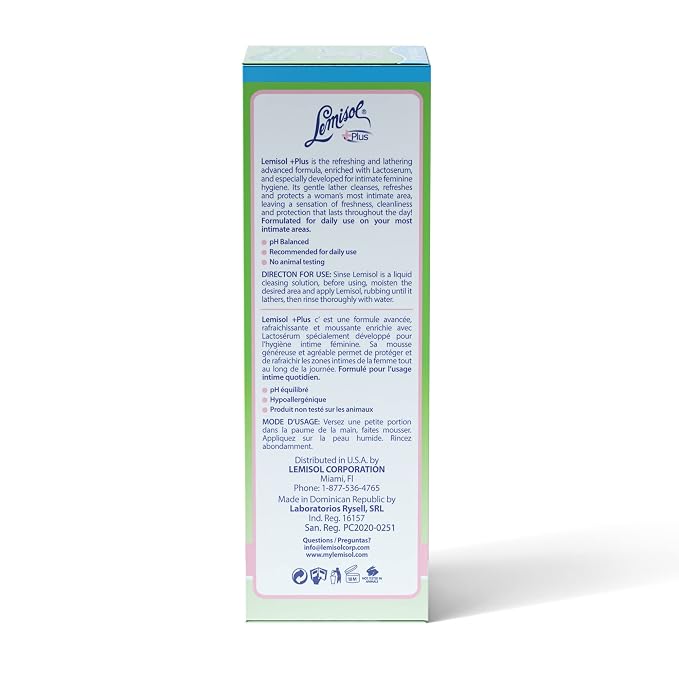 Lemisol Plus Gentle Daily Cleanser, Original Refreshing Formula, 16 Fl Oz