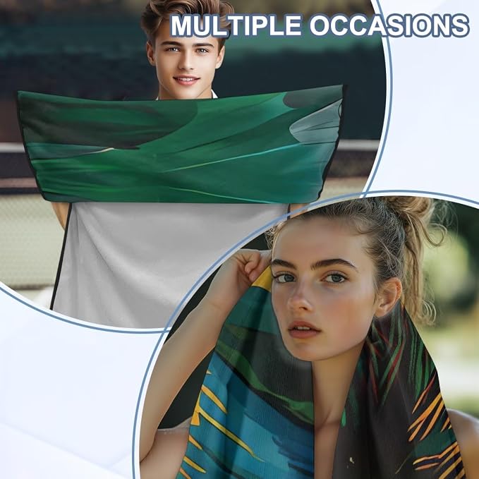 INSTANTARTS Jamaican Flag Island Car Seat Cover Protector Sweat Towel Multi-Functional Car Towel