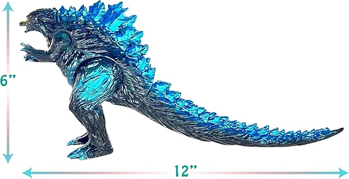 TwCare Godzilla vs. Kong Toy Action Figure: King of The Monsters, Movie Series Movable Joints Soft Vinyl, Travel Bag