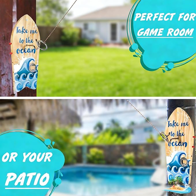 Hook and Ring Toss Game, Toss Game Set Outdoor Indoor, Hook and Ring Swing DIY Kit, 2026 Upgrade Throwing Toys with String and Hooks, Gifts for Men
