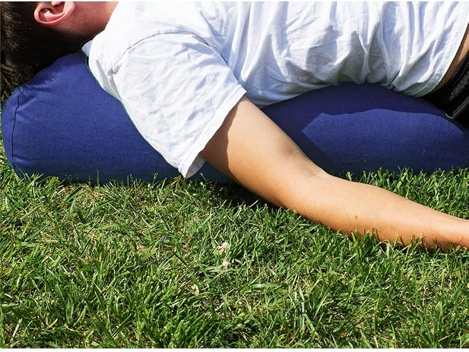 YogaAccessories MAX Support Deluxe Round Cotton Yoga Bolster