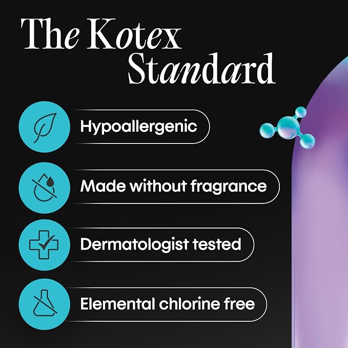 Kotex BioCare Daily Liners, Wrapped, Light Absorbency, Regular Length, 56 Count (Packaging May Vary)