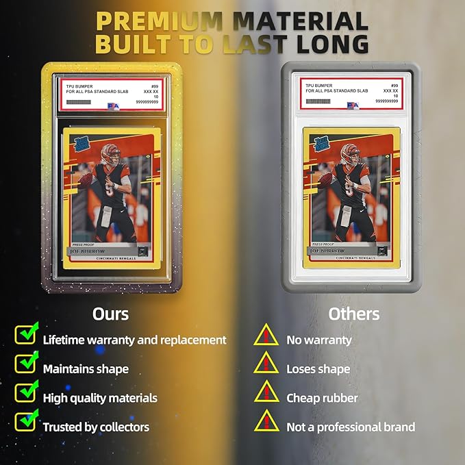 NAKIS Slab Guard for PSA Graded Cards, 1 Pack TPU Slab Protector Graded Bumper Guard for PSA Graded Card Only, Gradient Color Glitter Limited Edition, COLOR2