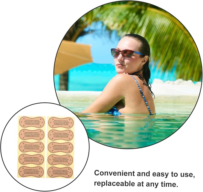 Didiseaon 100pcs Adhesive Underwear Liners Stickers for Women Soft Leakproof Panty Liner Swimsuit Inserts Breathable Protective Stickers for Swimwear Comfortable Body Types