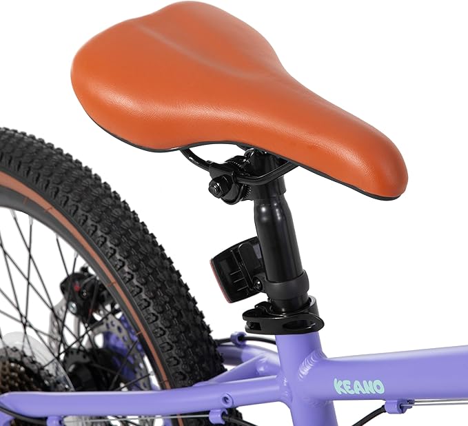 KEANO Huntaway 20 24 Inch Kids Bike for Boys & Girls Ages 7-12 Years Hardtail Mountain Bike for Kids with Aluminum Frame and 7-Speed Drivetrain Children Bicycle