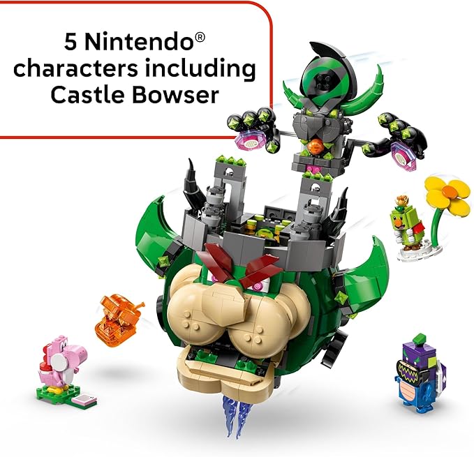 LEGO Super Mario Prince Florian & Castle Bowser Building Toy - Pretend Play Set for Boys & Girls, Ages 9+ - Building Blocks for Kids W/Digital Action & 4 Toy Figures - Gift Idea for Birthdays - 72042