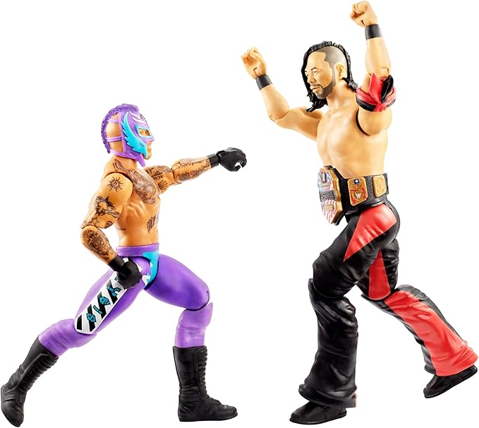 WWE Rey Mysterio vs Shinsuke Nakamura Battle Pack Series #62 with Two 6-inch Articulated Action Figures & Ring Gear