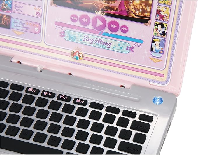 Disney Princess Style Collection Laptop with Phrases, Sound Effects & Music! Girls Toy Pretend Laptop