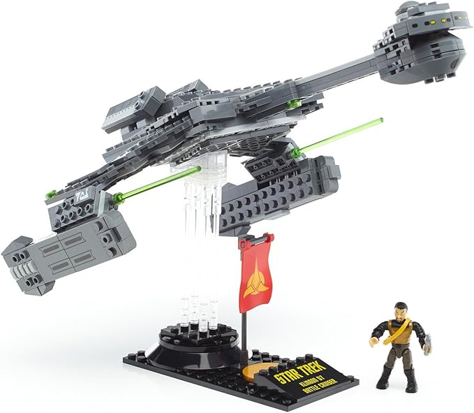 Mega Bloks Star Trek Klingon D7 Battle Cruiser Collector Construction Set