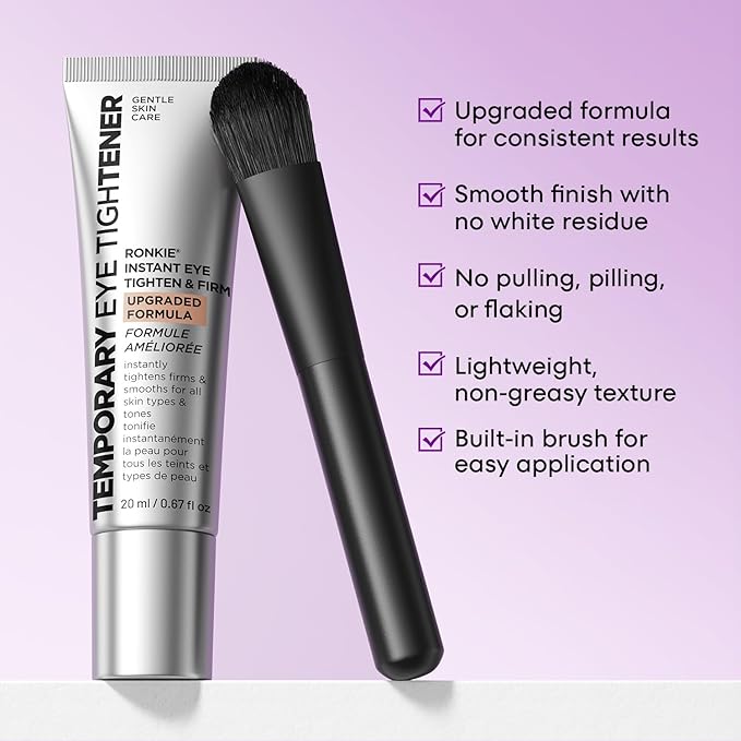 RONKIE Instant Firm Eye Tightener: Upgraded Formula for Women Helps Reduce Eye Bags Puffiness and Wrinkles in 3-5 Minutes When Time Matters 0.67 oz