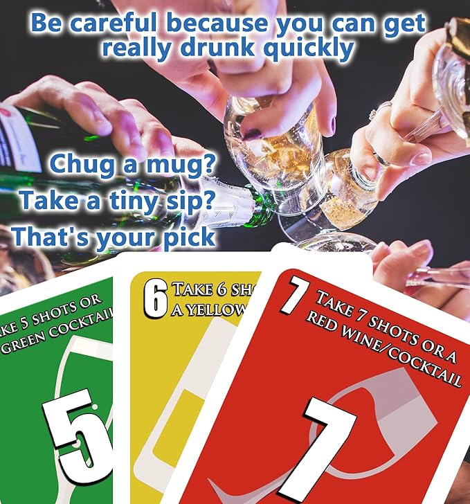 UDRINK! - The Drinking Game Cards for Adults, Fun & Easy Games for Adult Game Nights - Couple Games, Bachelorette Party Games to Get Buzzed Easily - 2024 New Edition -