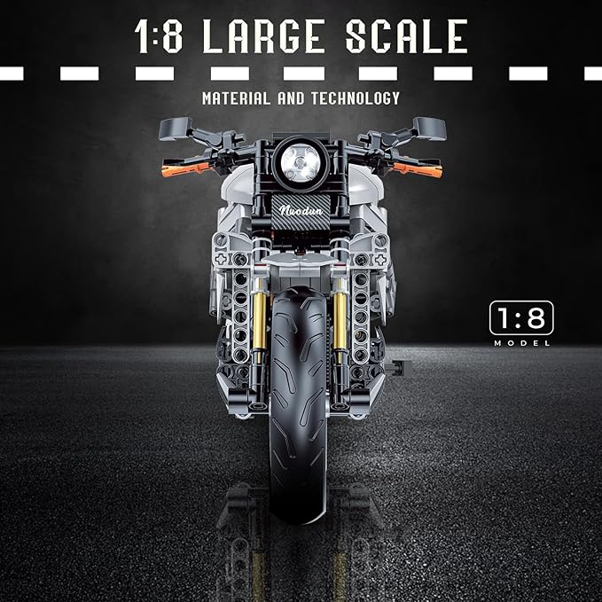 1:8 Motorcycle Building Set for Adults, Building Blocks for Adults, Collectible Toy for 14 15 16+ Years Old Boys, Teenage Boys Gifts on Birthday(579PCS)