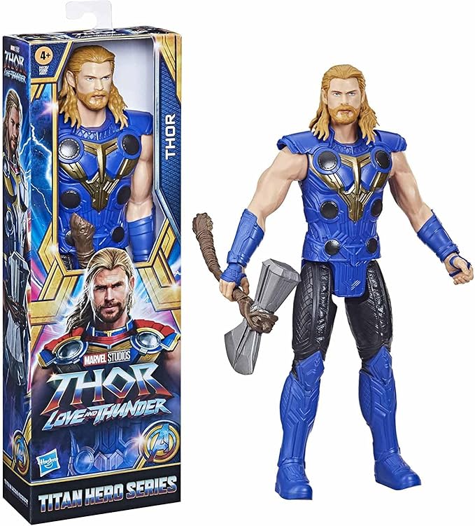 Marvel Avengers Titan Hero Series Thor Toy, 12-Inch-Scale Thor: Love and Thunder Action Figure with Accessory, Toys for Kids Ages 4 and Up