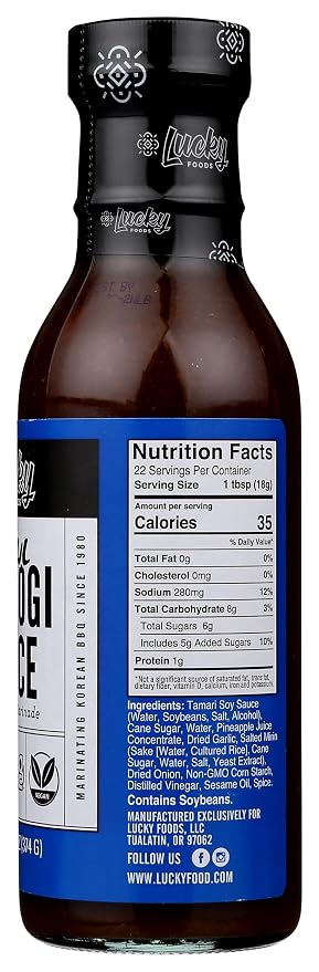 Lucky Foods, Korean BBQ Bulgogi Sauce, 13.2 Ounce