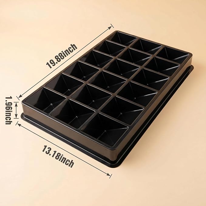 Card Sorting Tray 5ct – 18 Compartment Each, Stackable Trading Card Organizer for TCG, Durable Card Storage Sorter for Sports MTG Cards