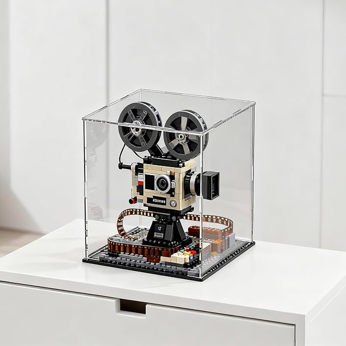 Large Display Case for Display, Clear Acrylic Box for Showcase Collectibles Action Figures Home Storage & Organizing Toys, 13" L x 13" W x 13" H