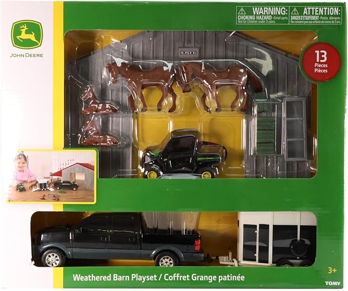 John Deere 1/32 Weathered Barn Playset Toy - LP84318