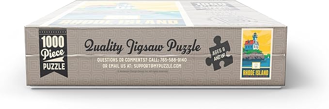 MyPuzzle Rhode Island: The Ocean State - Premium 1000 Piece Jigsaw Puzzle for Adults