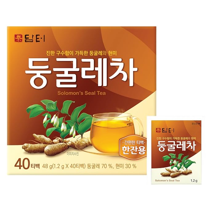 Damtuh Solomon’s Seal Tea – Roasted Herbal Tea, Smooth & Caffeine-Free, 40 Tea Bags (1.5g each)
