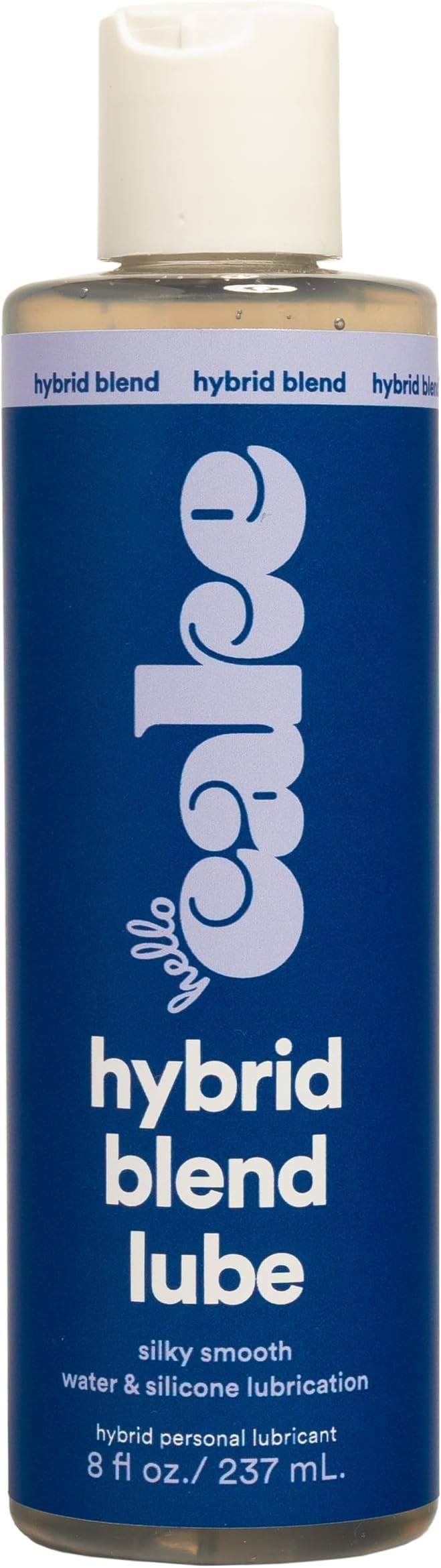 Hello Cake Hybrid Lube - Silicone and Water-Based Personal Lubricant, Safe for All Toy Materials, Ultra Slippery, Long-Lasting, Non-Sticky, Condom Compatible Lube for Men, Women, and Couples, 8 fl oz