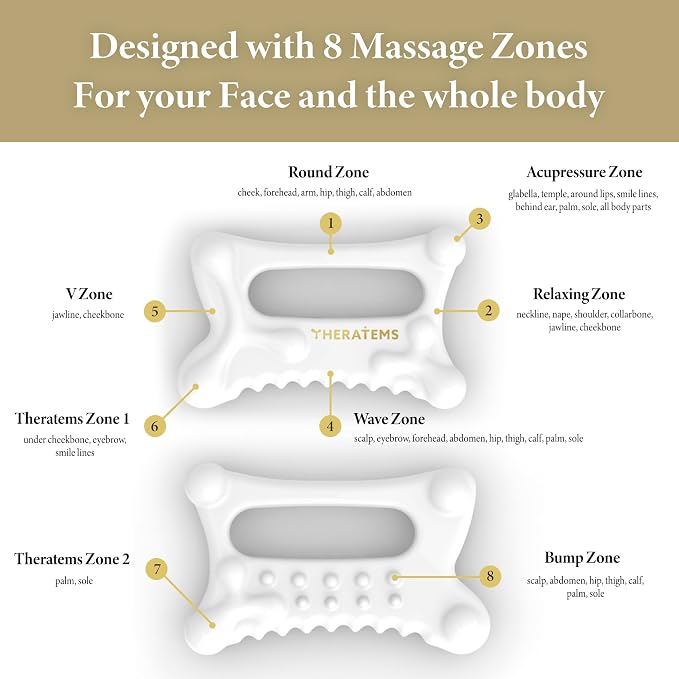 Natural Ceramic gua sha Massage Tool, face and Body guasha, Lymphatic Drainage Trigger, guasha Board, face Lift, Muscle Relief Massage Board