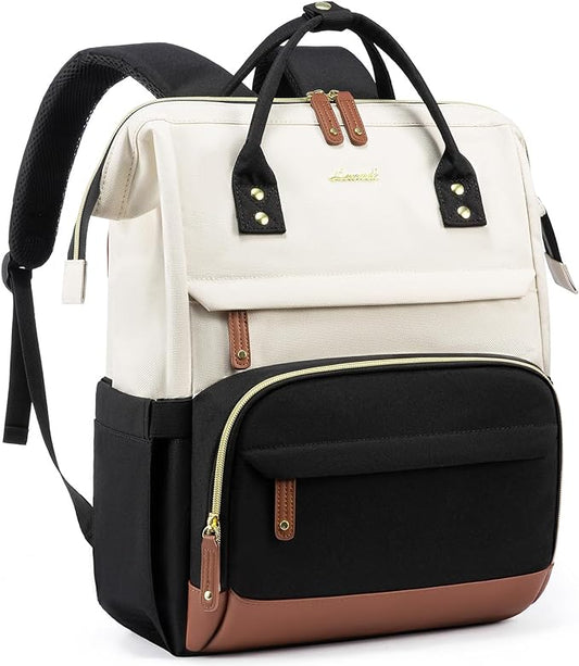 LOVEVOOK Laptop Backpack for Women, 18 Inch Work Business Backpacks Purse With Large Capacity, Waterproof Nurse Bag College Bookbag for School, Waterproof Casual Daypack for Travel