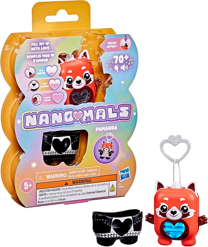 Pamanda The Red Panda, Electronic Pet Panda Toy, 70+ Responses, Interactive Fidget Toys for Girls & Boys Ages 5+