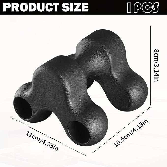 Occipital Release Tool Trigger Point Massage Tool Neck Massage Cervical Neck Manual Back Massager,Suboccipital Release Device For Pain Relief Deep Tissue Home Use Suitable The Whole Body(BLACK)