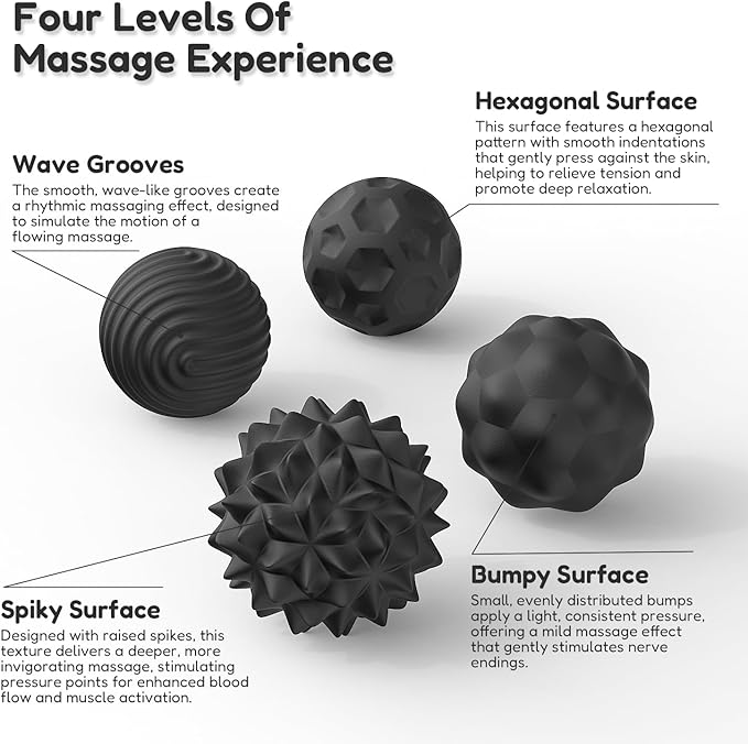Large Magnetic Sensory Fidget Ball Toy, 8Pcs Silicone Sensory Stress Relief Toys for Adults, Teens with Autism, ADHD, Anxiety, Stocking Stuffers for Women Men Teen Gift (Black, Large)