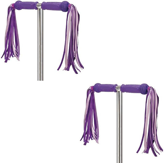Colorful Bike Streamers Girls Boys Kids Bicycle Tassel Ribbon Handlebar Scooter Streamer 2 Pairs 18 Bands