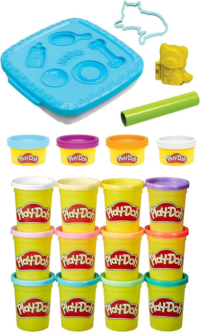 Play-Doh Create ‘n Go Pets Playset Bulk Spring Colors 12-Pack Bundle