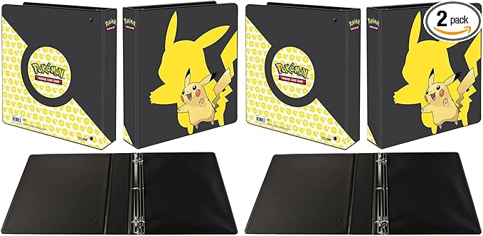 Ultra Pro Pokemon Pikachu 2'' 3-Ring Binder,(Pack of 2)