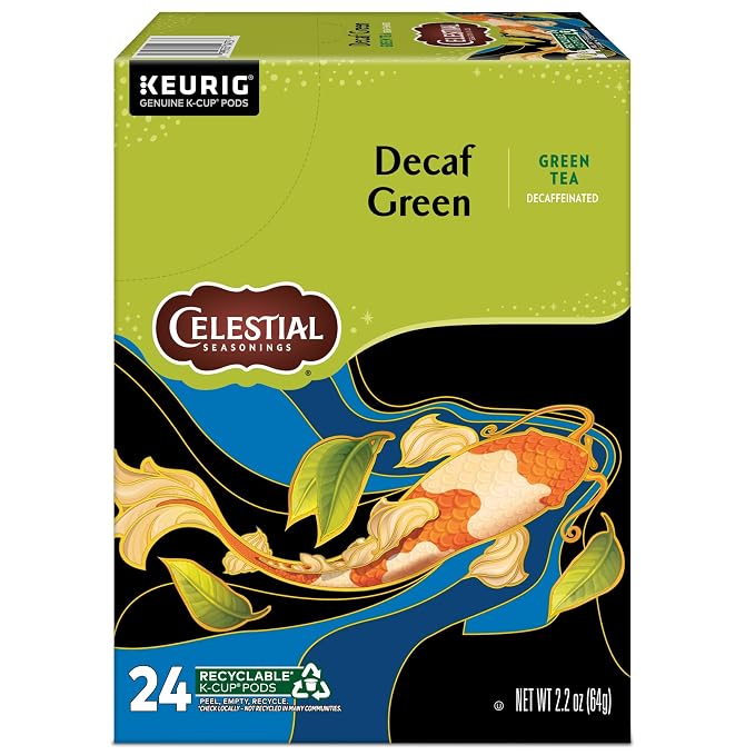 Celestial Seasonings Decaf Green Tea, Single-Serve Keurig K-Cup Pods, 96 Count