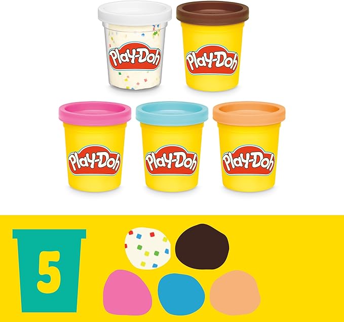 Play-Doh Donut Drop Shop Playset, Play Food Toy, Kids Arts & Crafts, Easter Gift for Kids 3+ Years