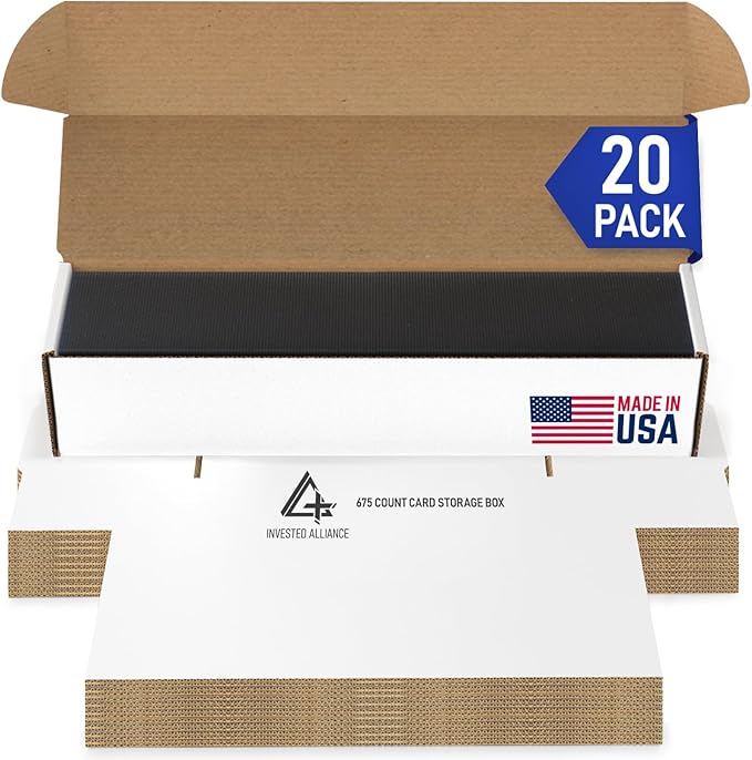Premium Trading Card Box Storage For Sports, Baseball, Football, Basketball, MTG & TCG Collector | Baseball Card Storage Boxes & Organizer For Magic Sorter Bulk. Sports Holder For Collection.
