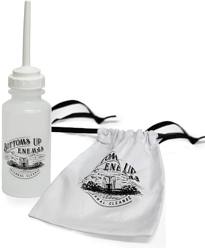 BUE Reusable Enema Bottle -10oz BPA-Free. Bottoms Up Enemas