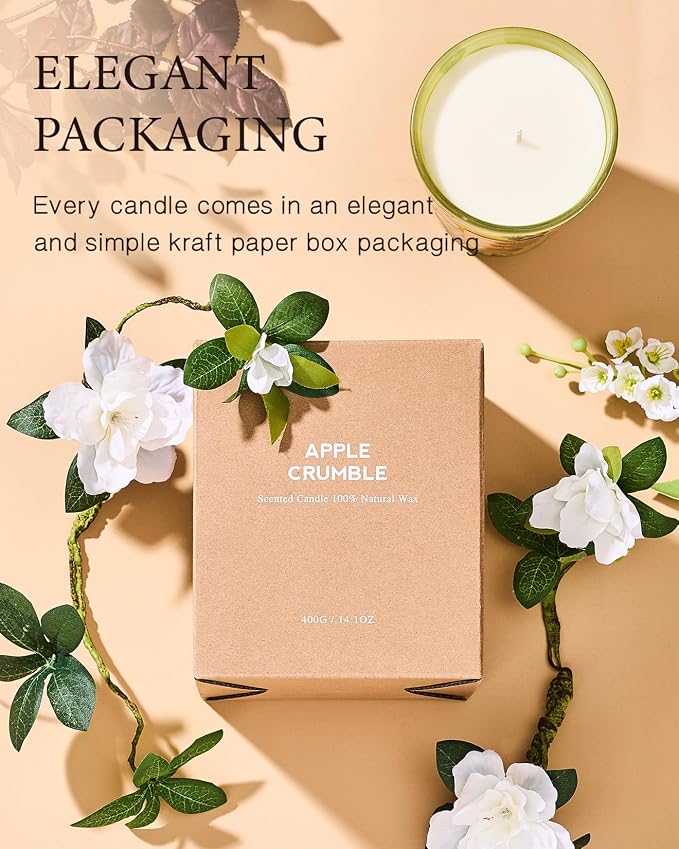 M&SENSE Sage Citrus Summer Scented Candle, 14.1oz Non Toxic Natural Soy Wax Candle for Home, 60 Hours Long Lasting Aromatherapy Candle for Stress Relief, Fresh Smelling Candle Gifts for Bathroom Decor