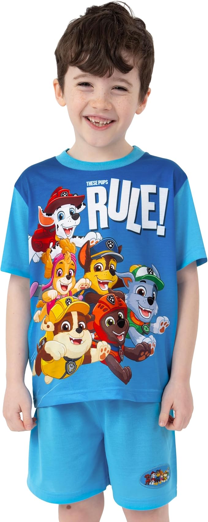 Paw Patrol Pajamas, Marshall And Chase Pajamas, Short Sleeve Boys Pjs, Summer Pjs For Boys