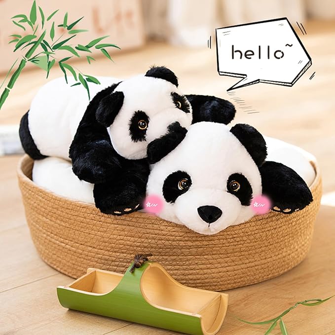 Weighted Stuffed Animals, 15.3" Weighted Panda Plush Toy Cute Panda Weighted Plush Animals Pillow Gifts for Kids Adults